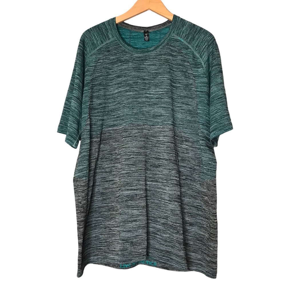 Lululemon Metal Tech Vent Tee Short Sleeve Workout T-shirt Gym Ombre Men’s XXL